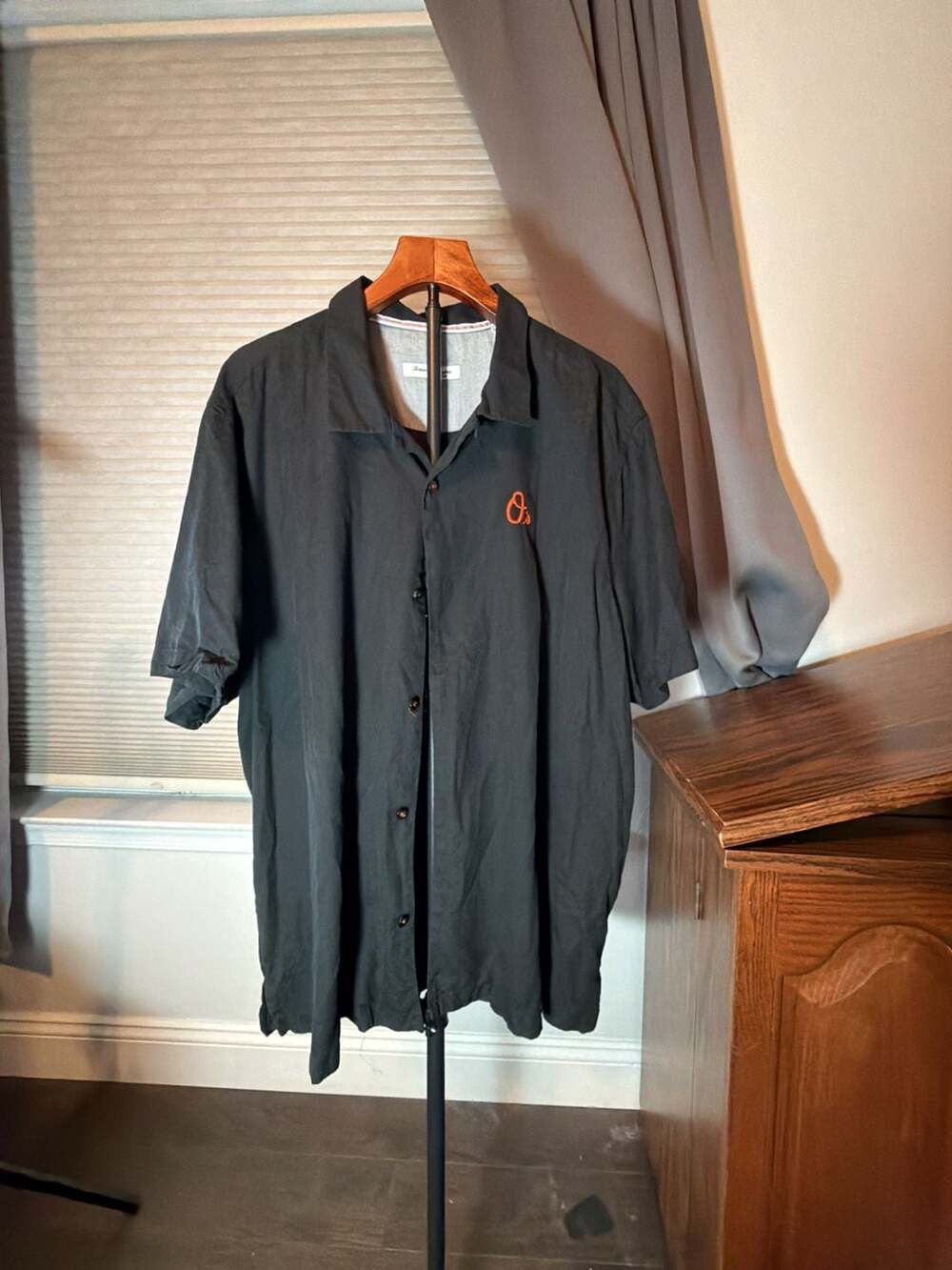 Tommy Bahama Clutch Play Shirt XXL Black Baseball